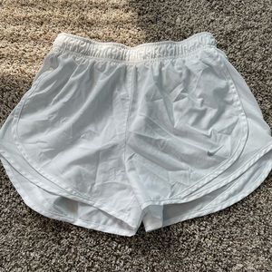 Nike dry fit white shorts